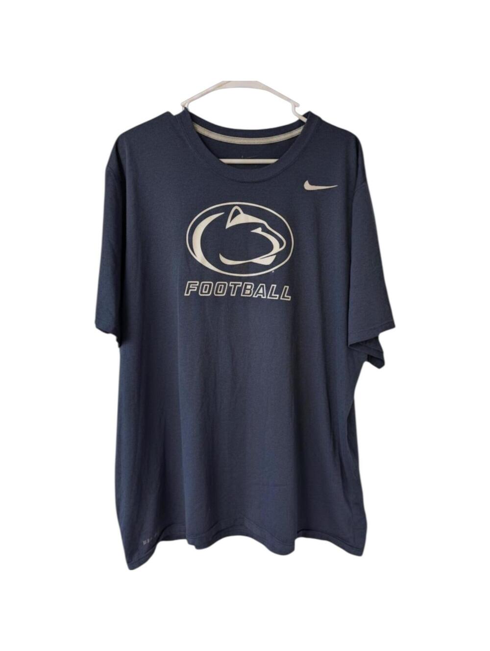 Nike Dri-FIT Penn State Shirt 2XL Black Nittany Lions Football NCAA College Tee